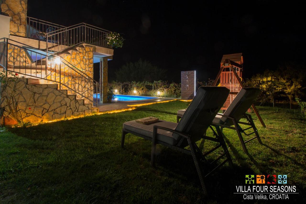 Villa Four Seasons, Heated Pool And 3 En-Suite Bathrooms Velika Čista Eksteriør billede